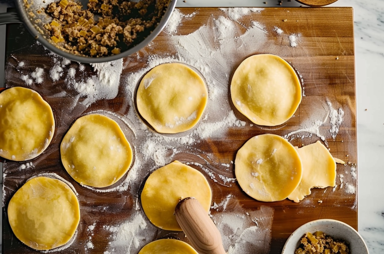 Golden Jamaican beef patties with a flaky crust and spicy ground beef filling. 