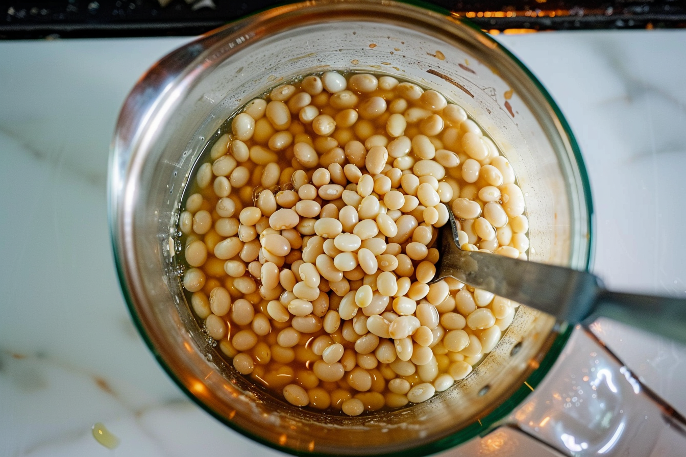  Bowl of Boston Baked Beans with bacon and onions