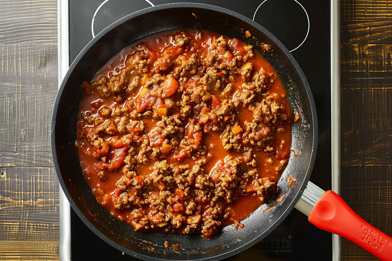 Easy lasagna with layers of rich meat sauce, creamy cheese, and perfectly cooked noodles. 