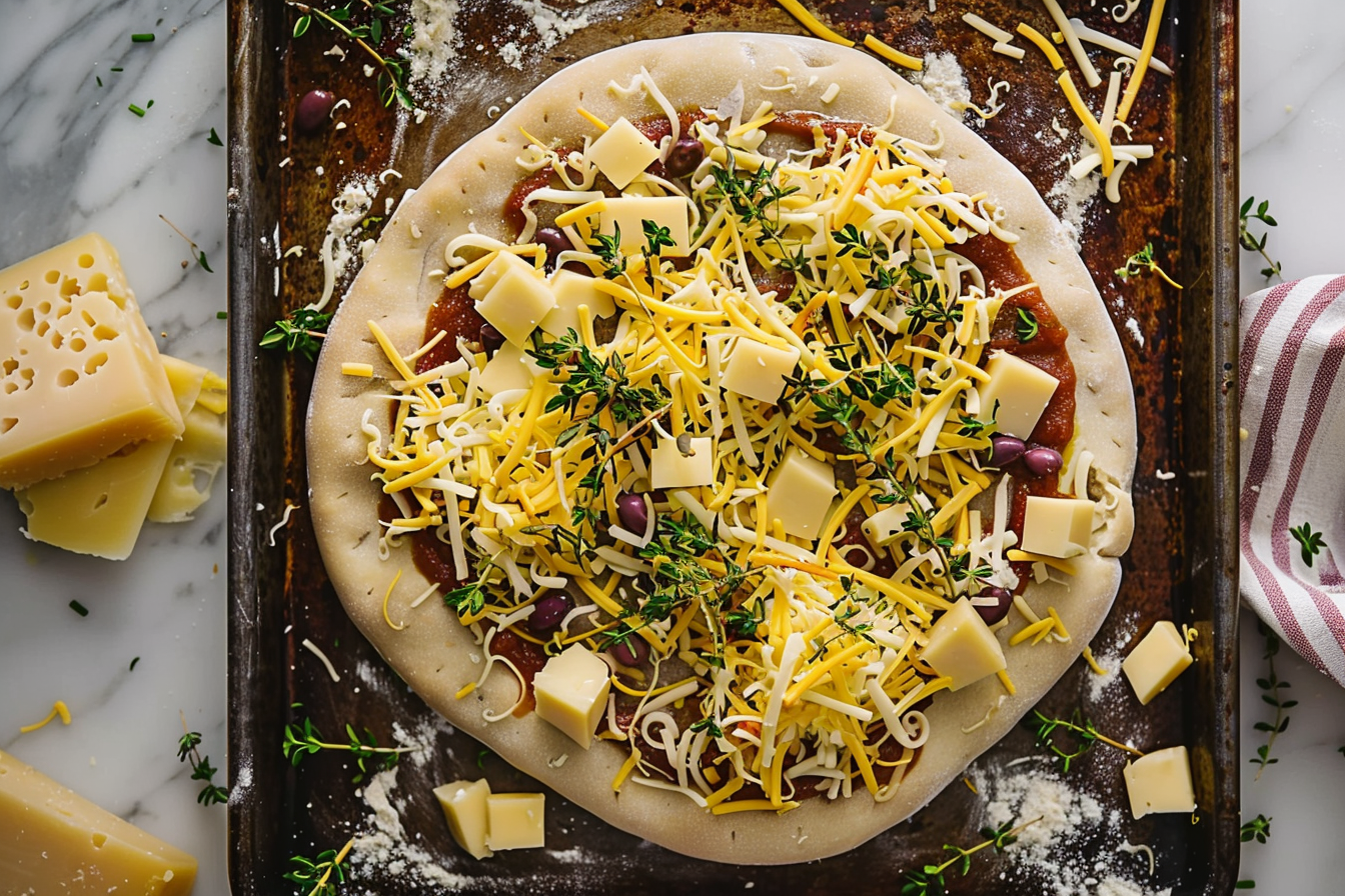 A freshly baked BBQ chicken pizza topped with cheese, red onions, and cilantro