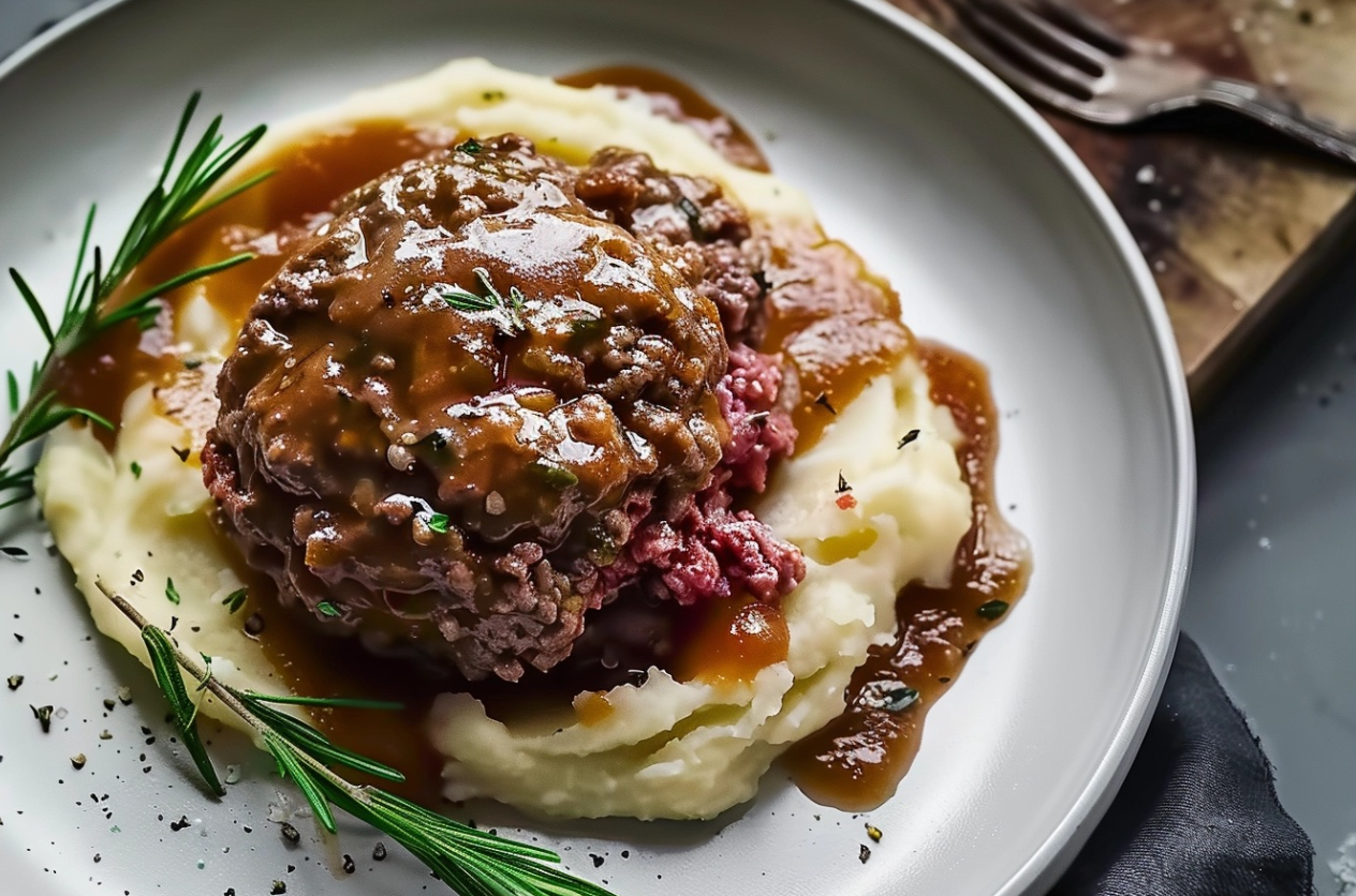 Slow Cooker Salisbury Steak with Gravy