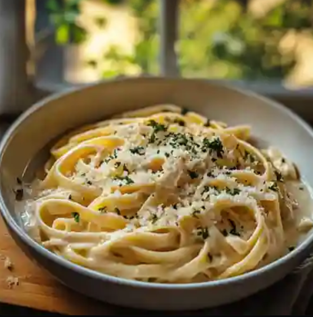 A Mouthwatering Pasta Experience Creamy Fettuccine or Spaghetti with