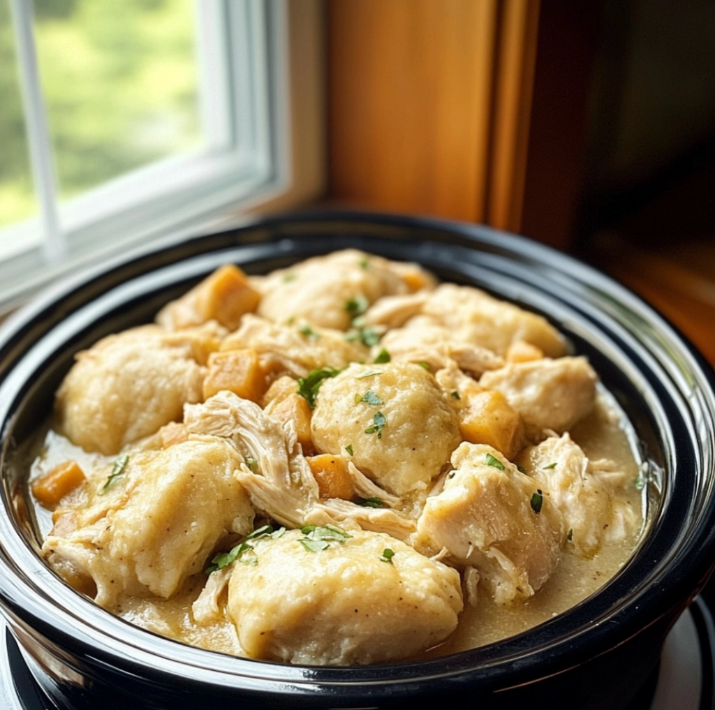 CrockPot Chicken and Dumplings The Ultimate Comfort Food Cooking White