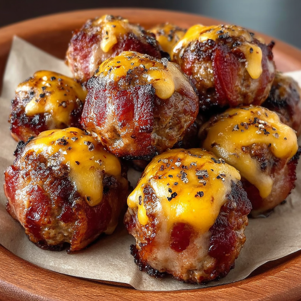 Cheesy Stuffed Meatloaf Bites