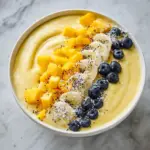 Peach and Mango Smoothie Bowl