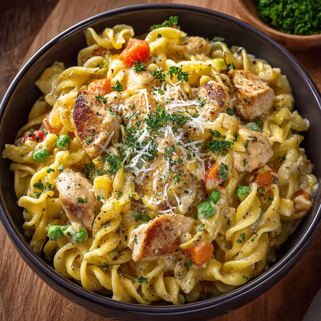 Chicken Pot Pie Pasta