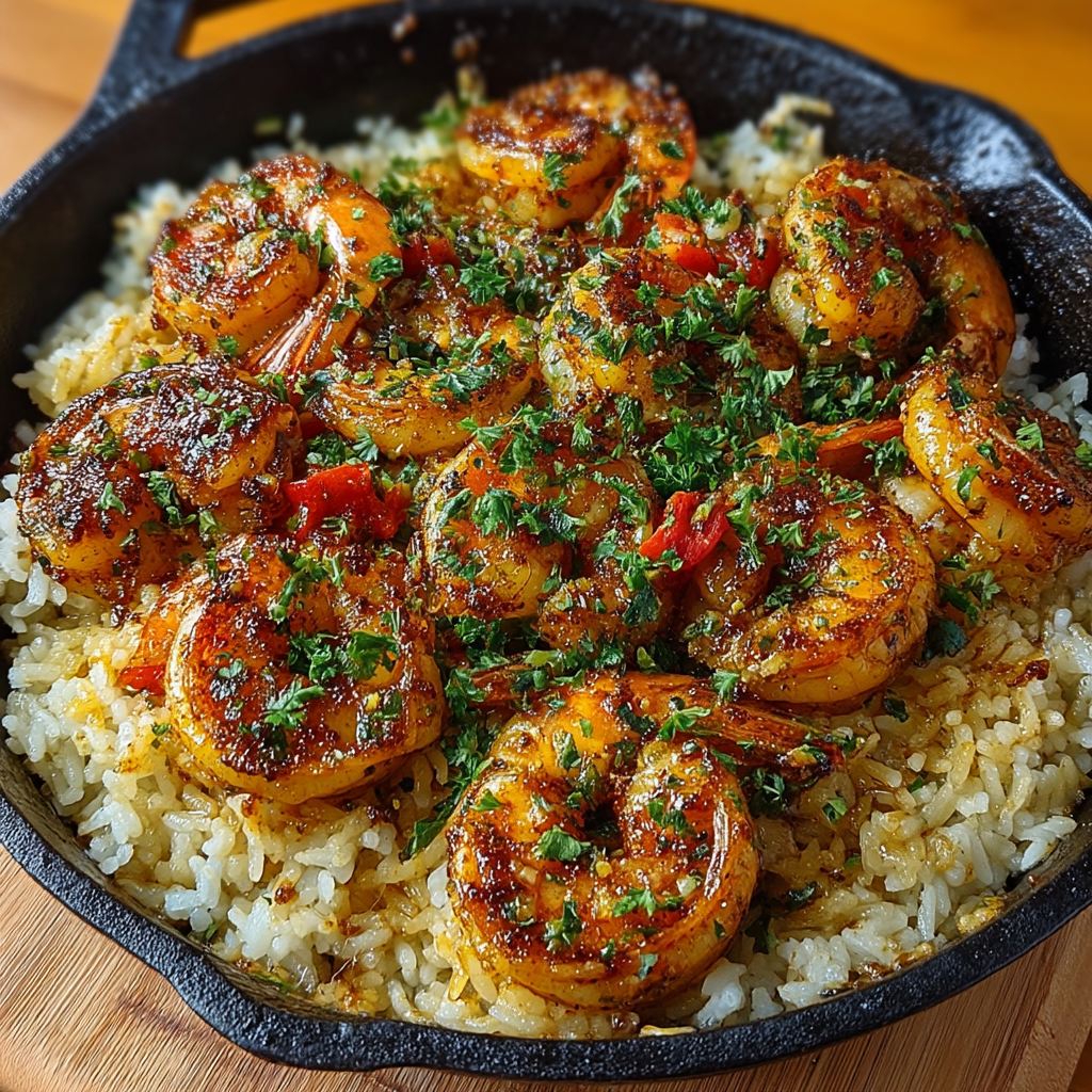 Shrimp Dirty Rice Skillet