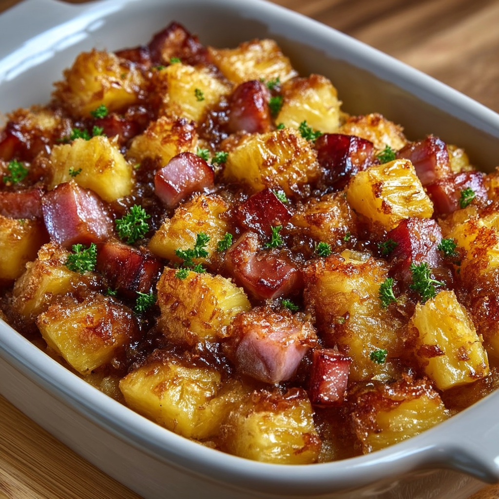 Brown Sugar Pineapple Ham Bake