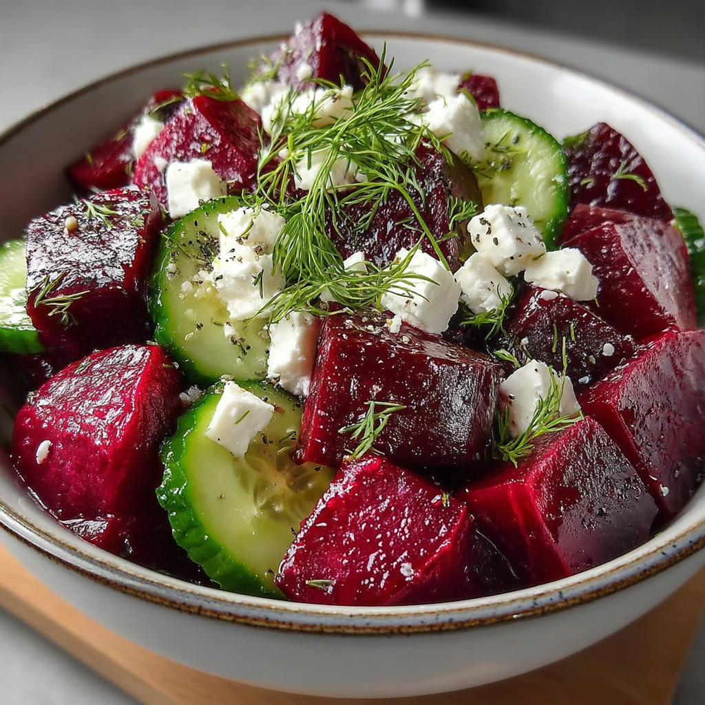 Salad with Feta, Cucumbers, and Dill