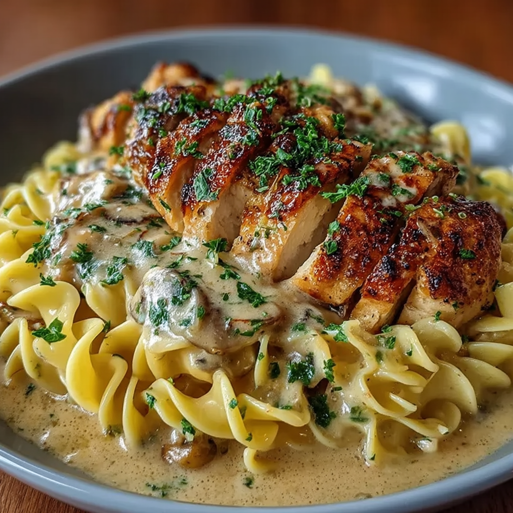Creamy Chicken Buttered Noodles