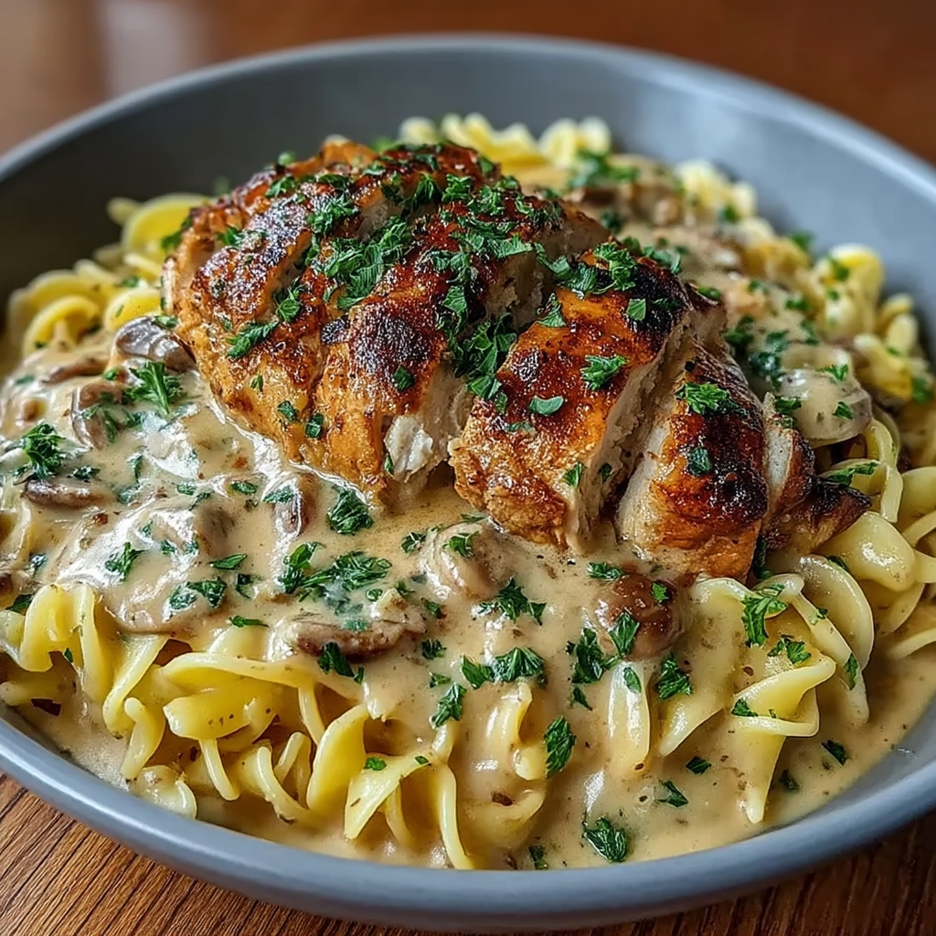 Creamy Chicken Buttered Noodles