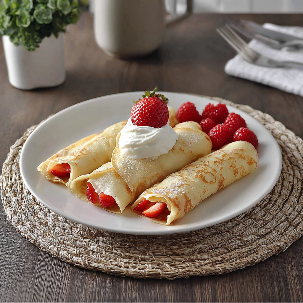 Crepes Recipe with Fruit