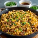 Mongolian Ground Beef Noodles