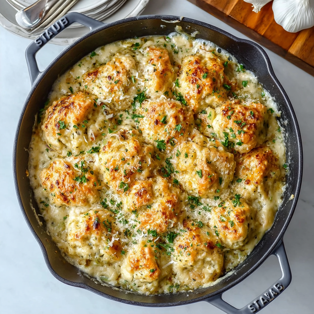 Cheddar Bay Biscuit Seafood Pot Pie
