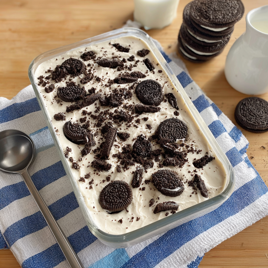 3 Ingredients Oreo Ice Cream