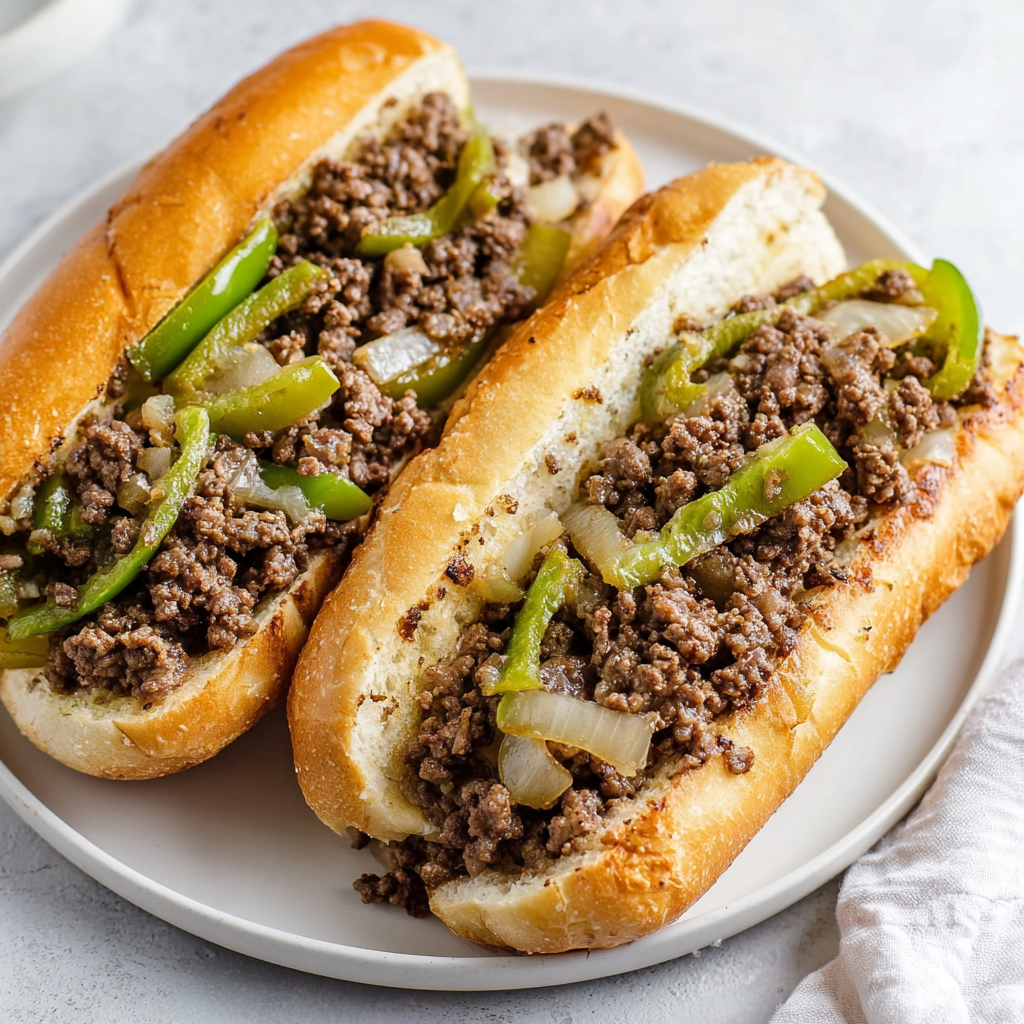 Philly Cheesesteak Sloppy Joes