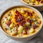 Cheesy Hamburger Potato Soup