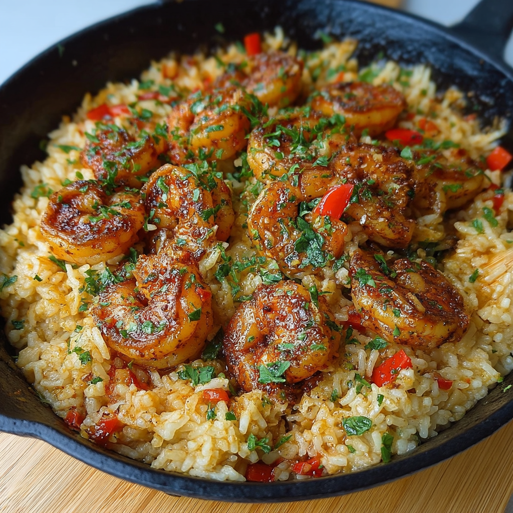 Shrimp Dirty Rice Skillet