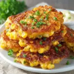 Cheesy Corn Fritters