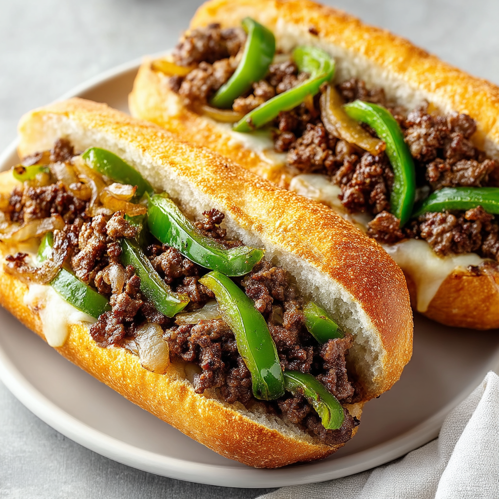 Philly Cheesesteak Sloppy Joes
