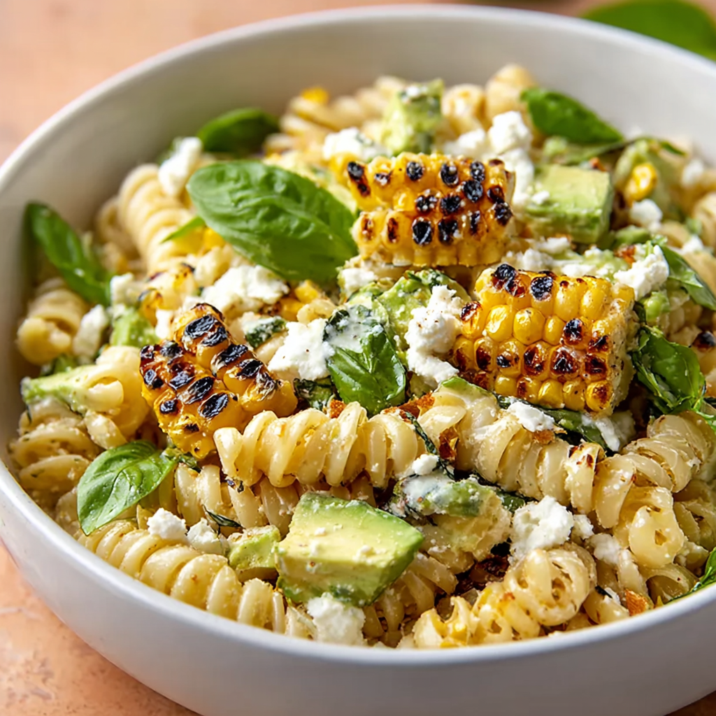 Creamy Street Corn Pasta Salad
