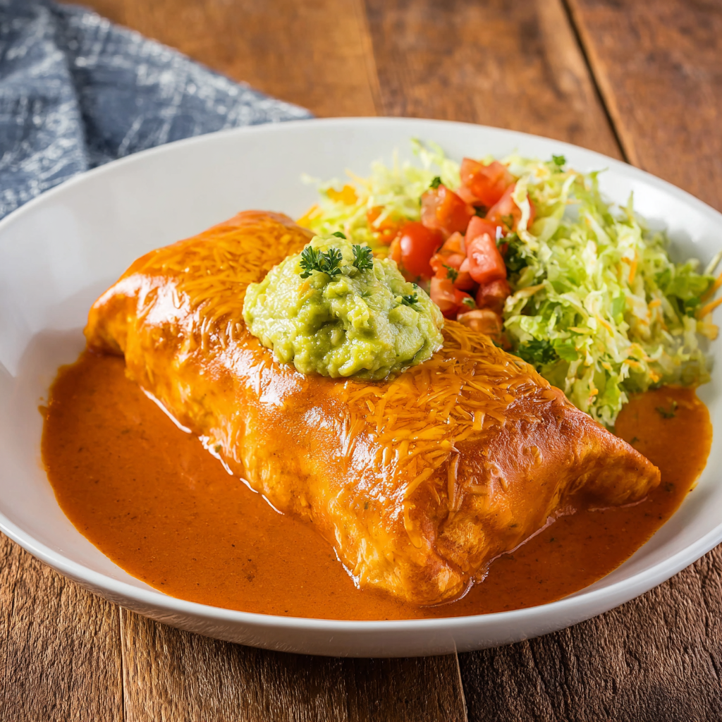 Smothered Chicken Burritos
