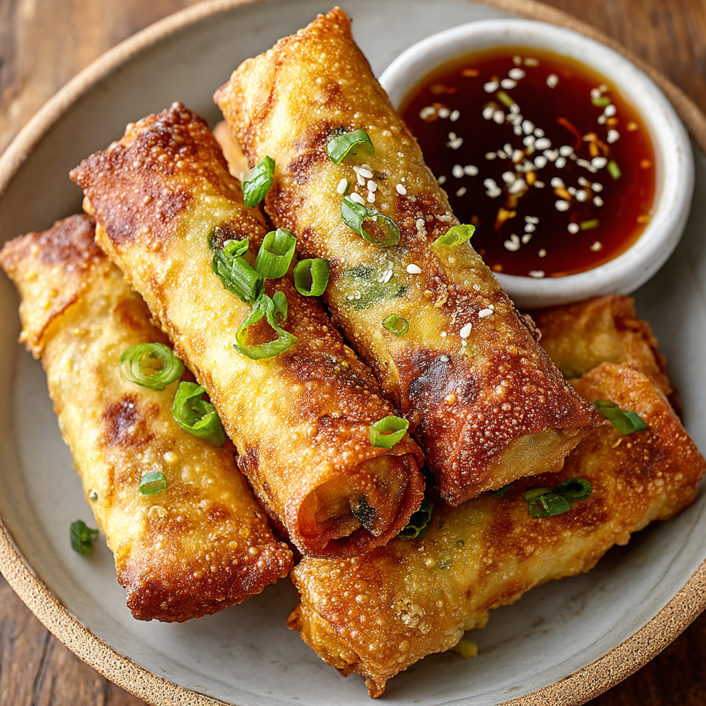 Chicken Coleslaw Egg Rolls