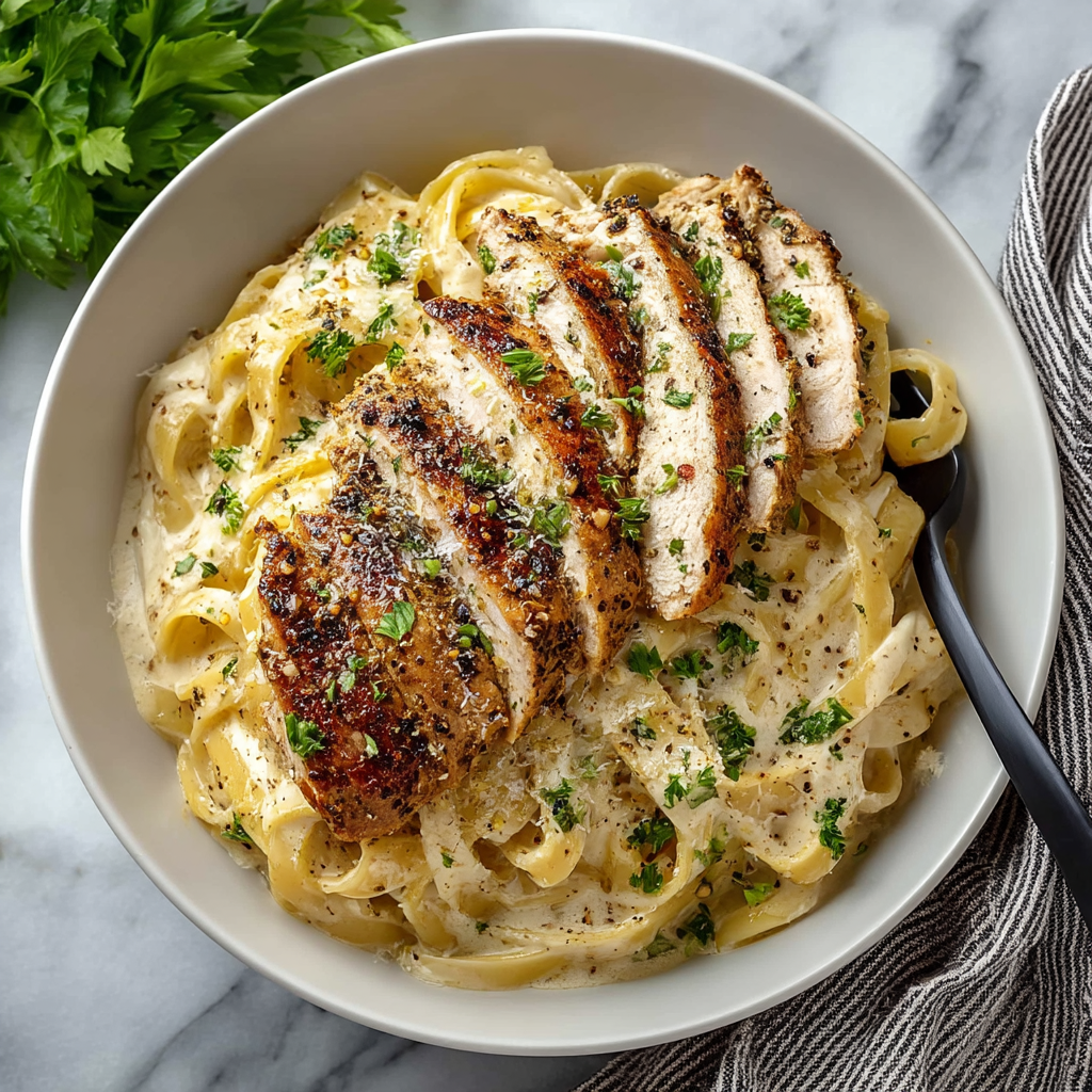 Creamy Chicken Alfredo Pasta
