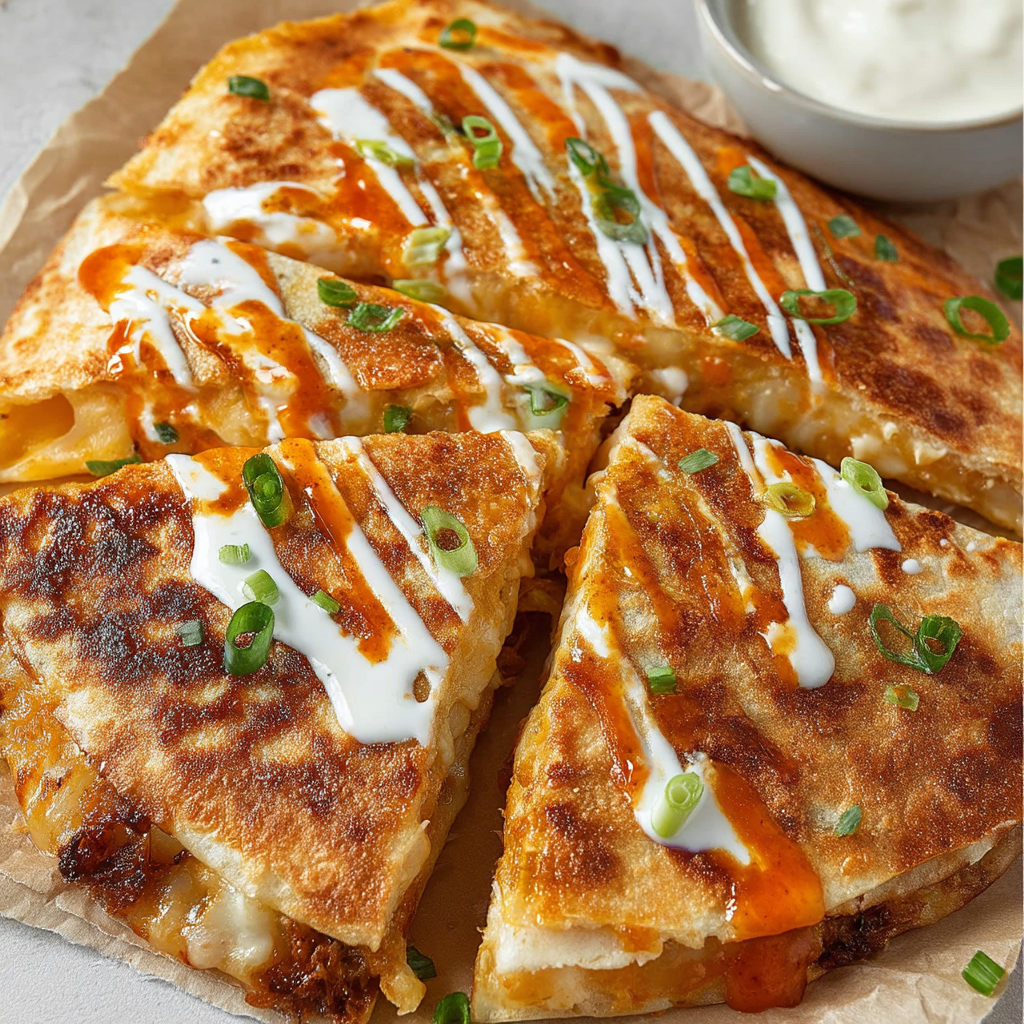 Buffalo Chicken Quesadillas