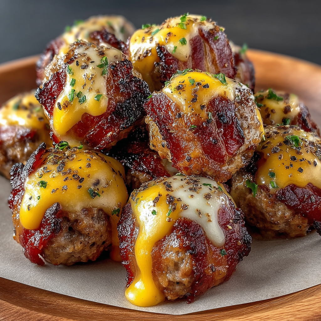 Cheesy Stuffed Meatloaf Bites