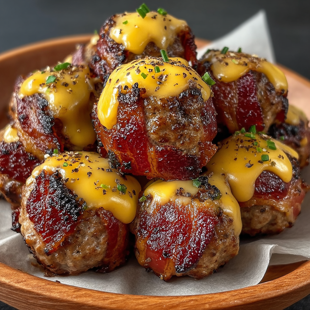 Cheesy Stuffed Meatloaf Bites