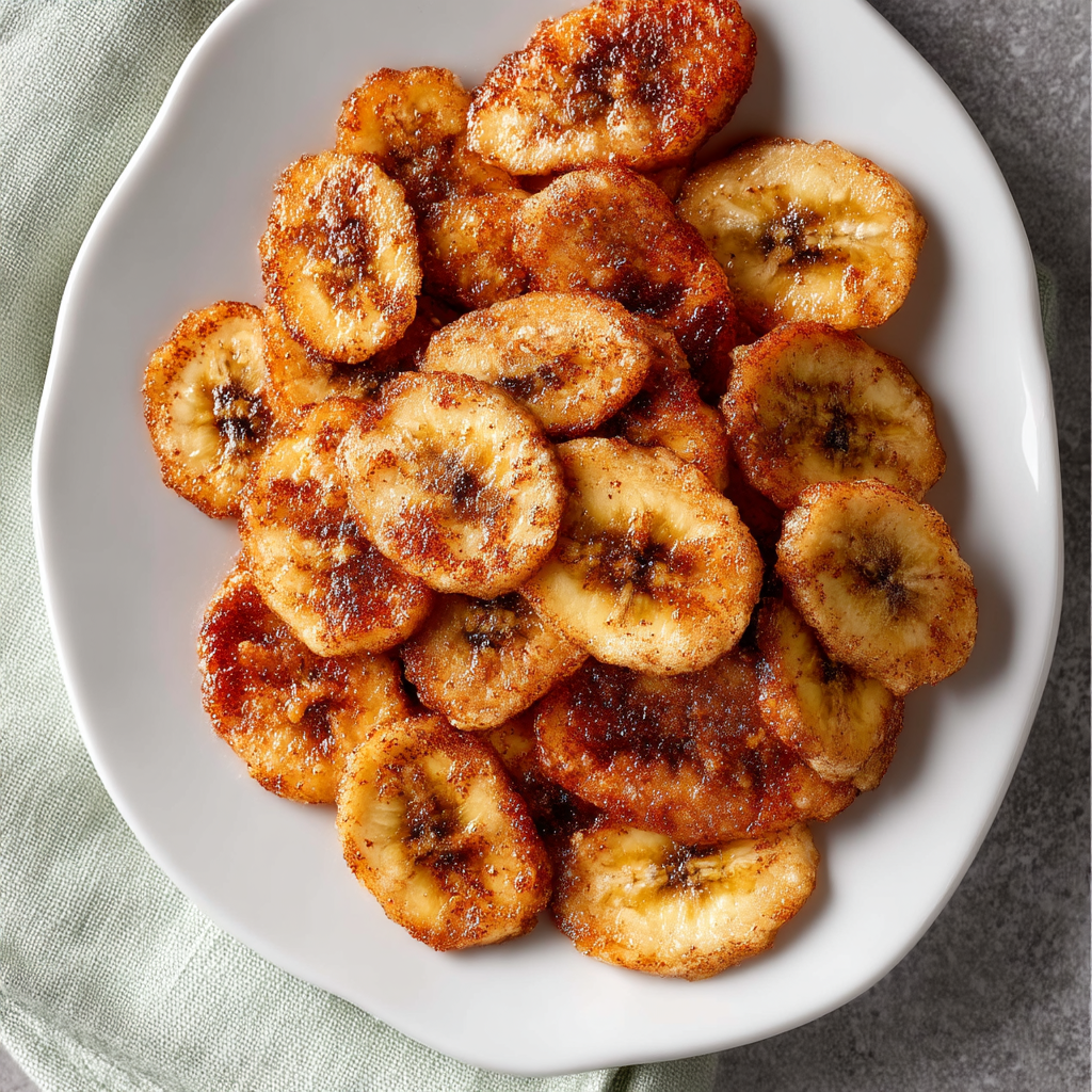 Cinnamon Sugar Air Fryer Banana Chips