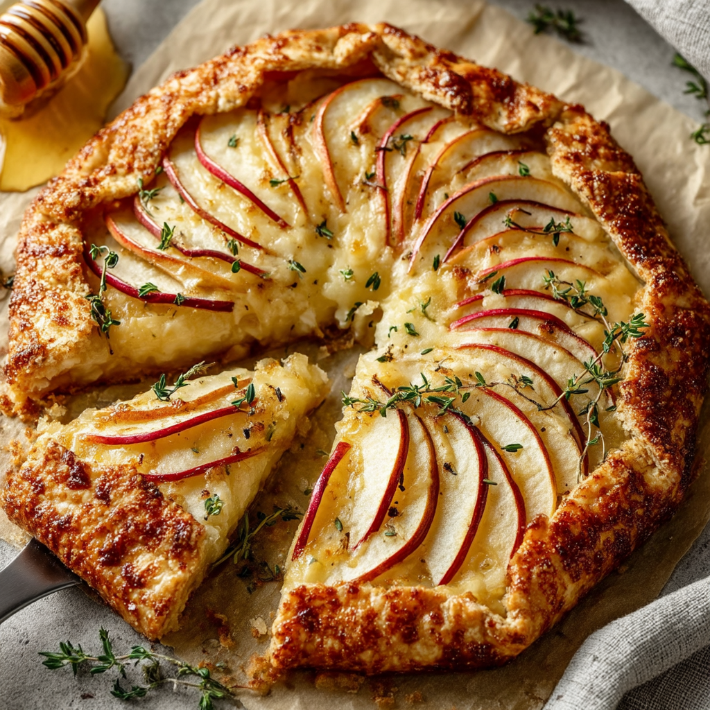 Apple Cheddar Galette