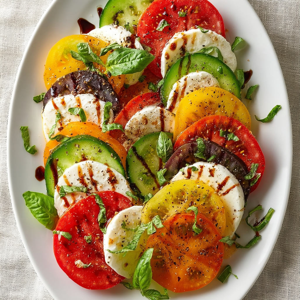 Cucumber Caprese Salad