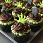 Zombie Grave Halloween Cupcakes