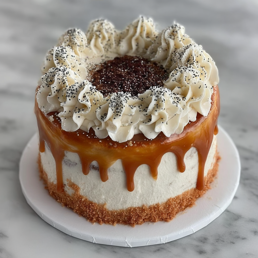 London Fog Cake with Salted Caramel