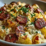 Cheesy Ranch Potatoes and Smoked Sausage