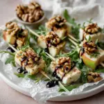 Pear & Brie Cheese Salad Skewers