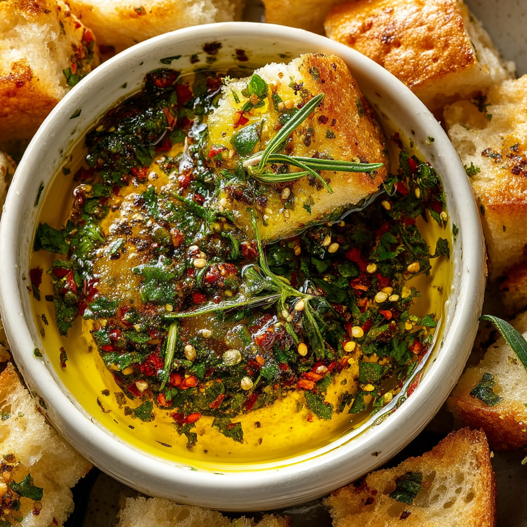 Garlic Olive Oil Dip Recipe