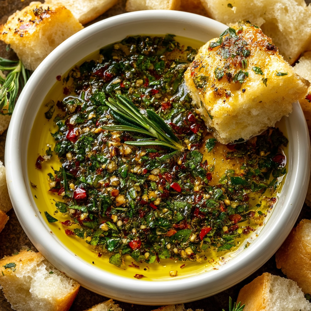 Garlic Olive Oil Dip Recipe