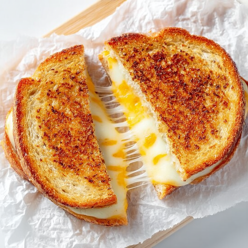 Garlic Butter Grilled Cheese