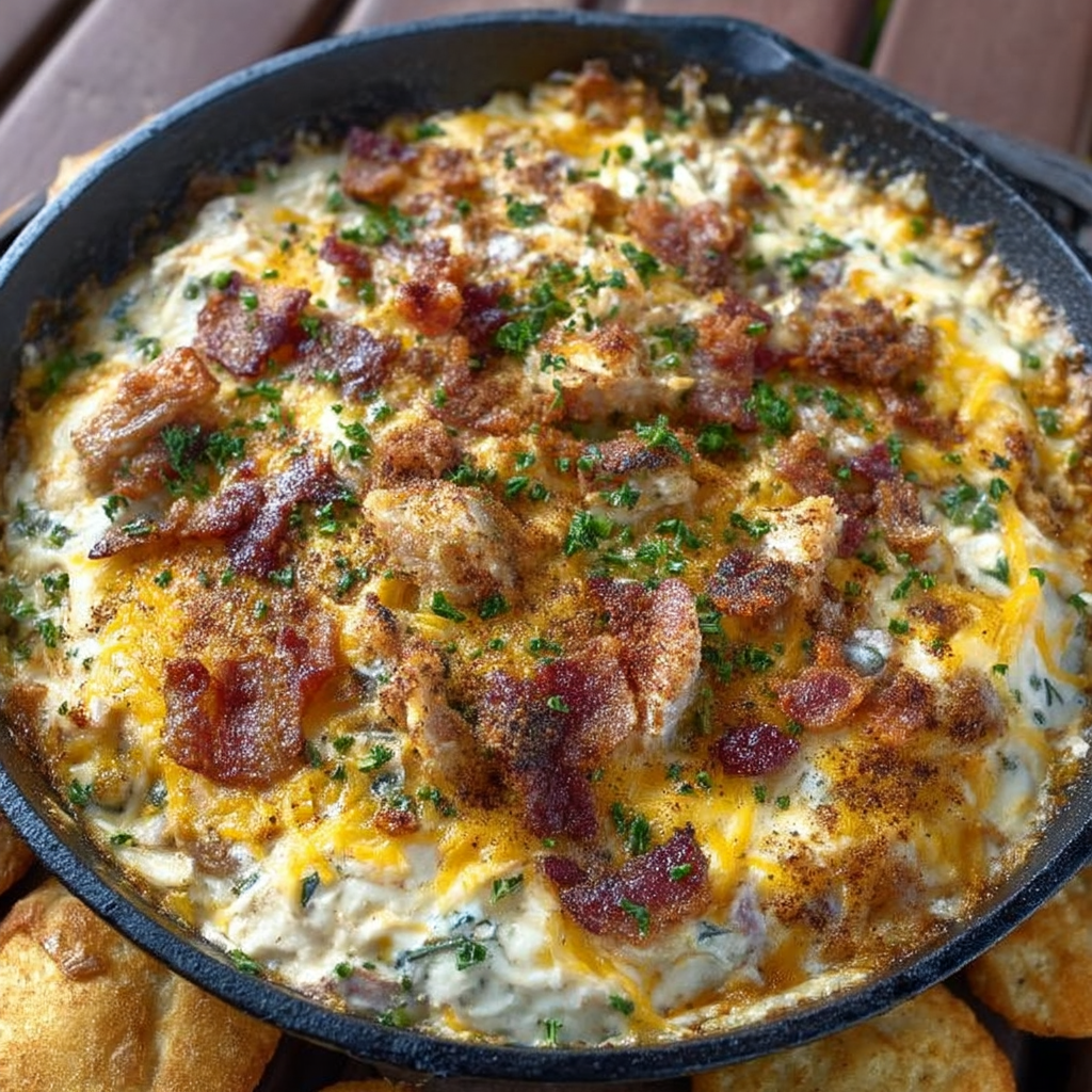 Smoked Chicken Bacon Ranch Dip