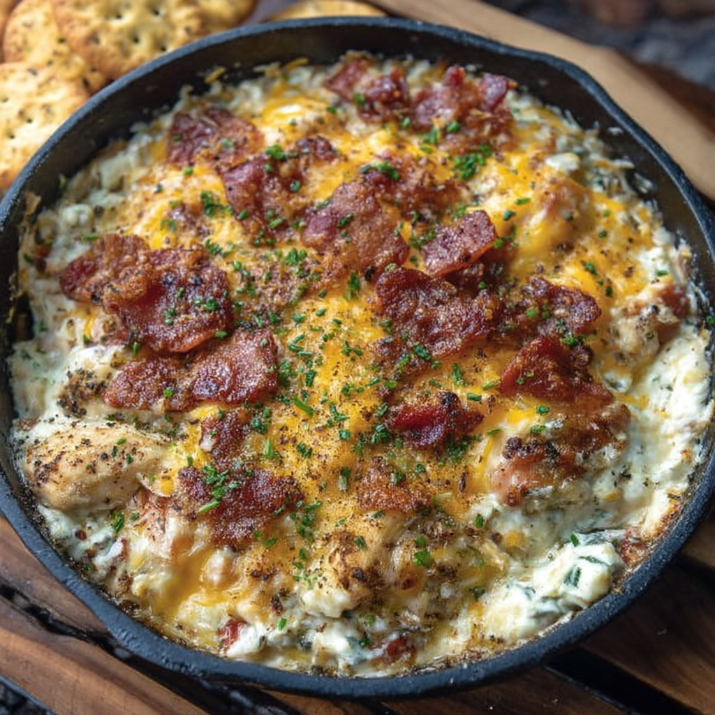 Smoked Chicken Bacon Ranch Dip