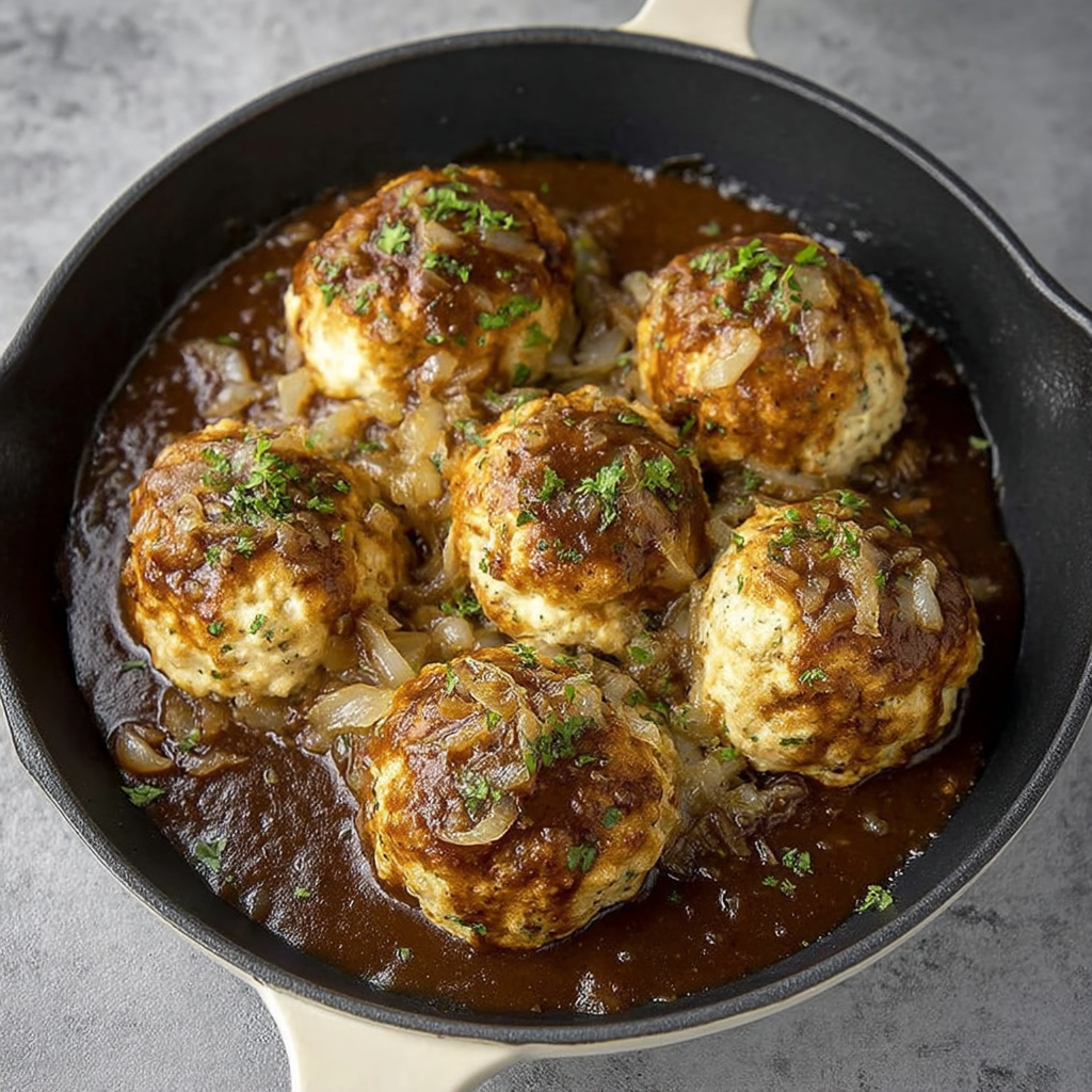 French Onion Salisbury Steak