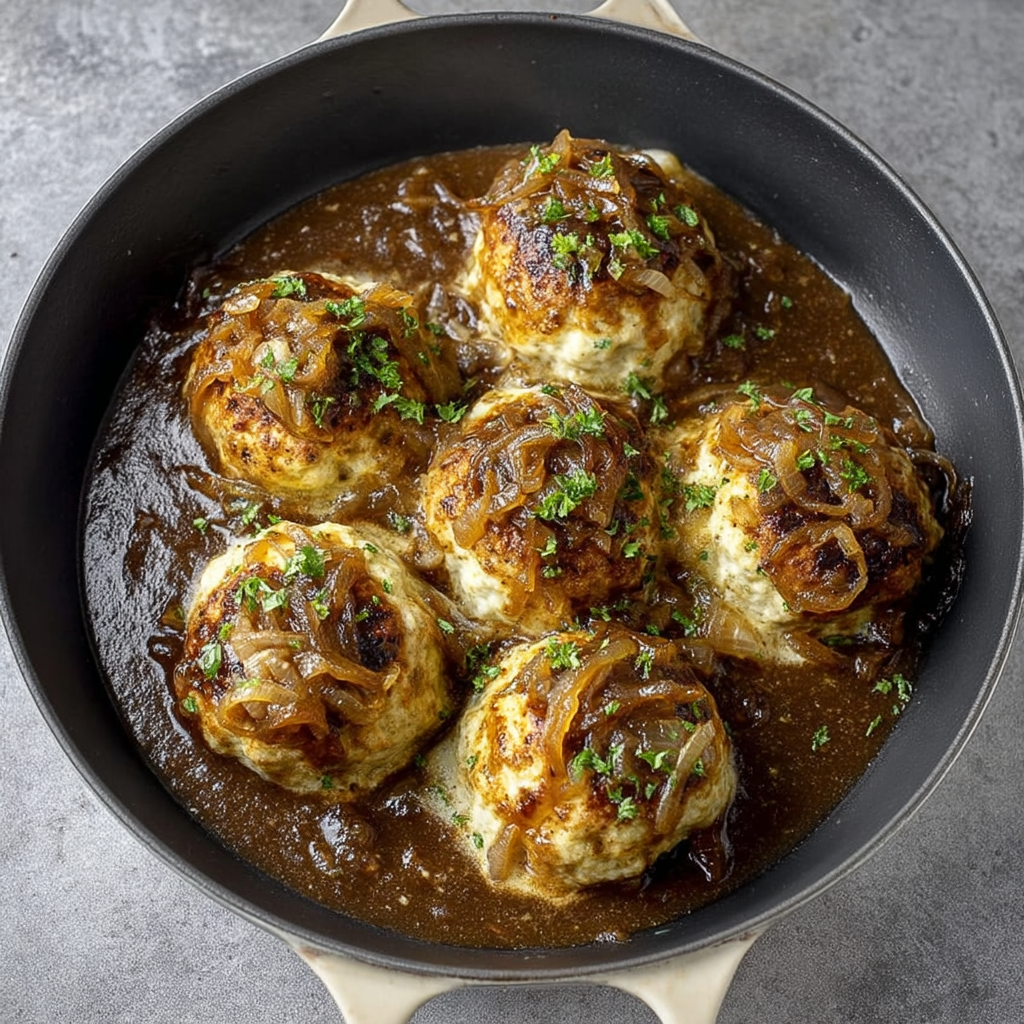 French Onion Salisbury Steak