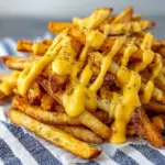 Loaded Cheese Fries Recipe with Garlic Cheese Sauce