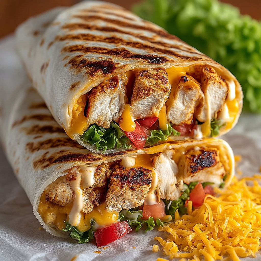 Chipotle Ranch Grilled Chicken Burrito