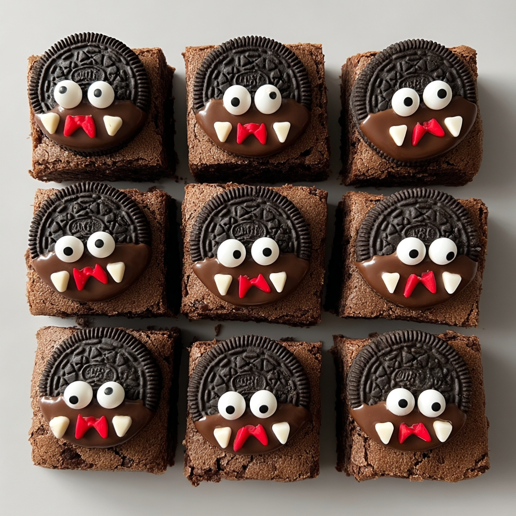 Minty Fudge Vampire Brownies