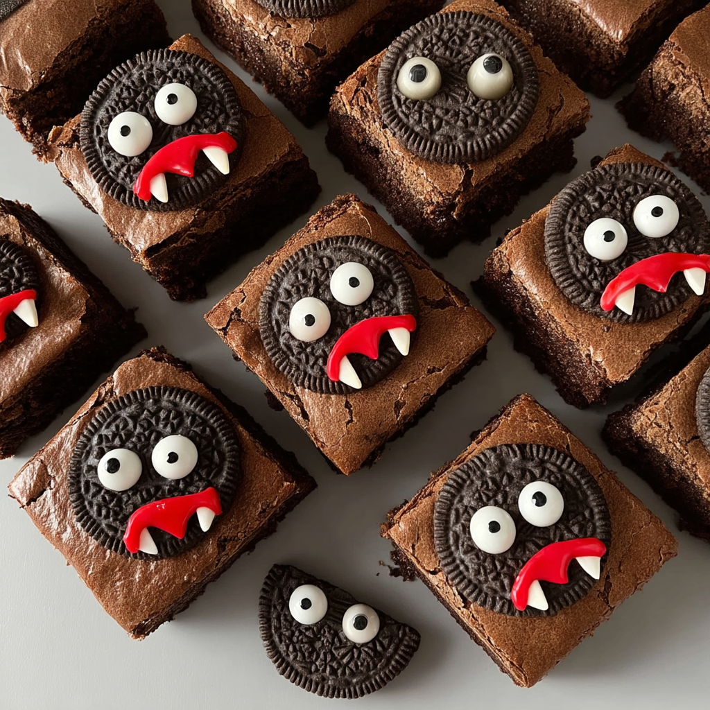Minty Fudge Vampire Brownies