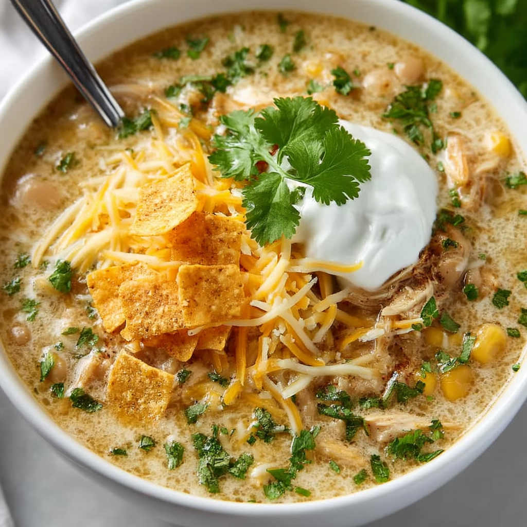Green Enchilada Chicken Soup